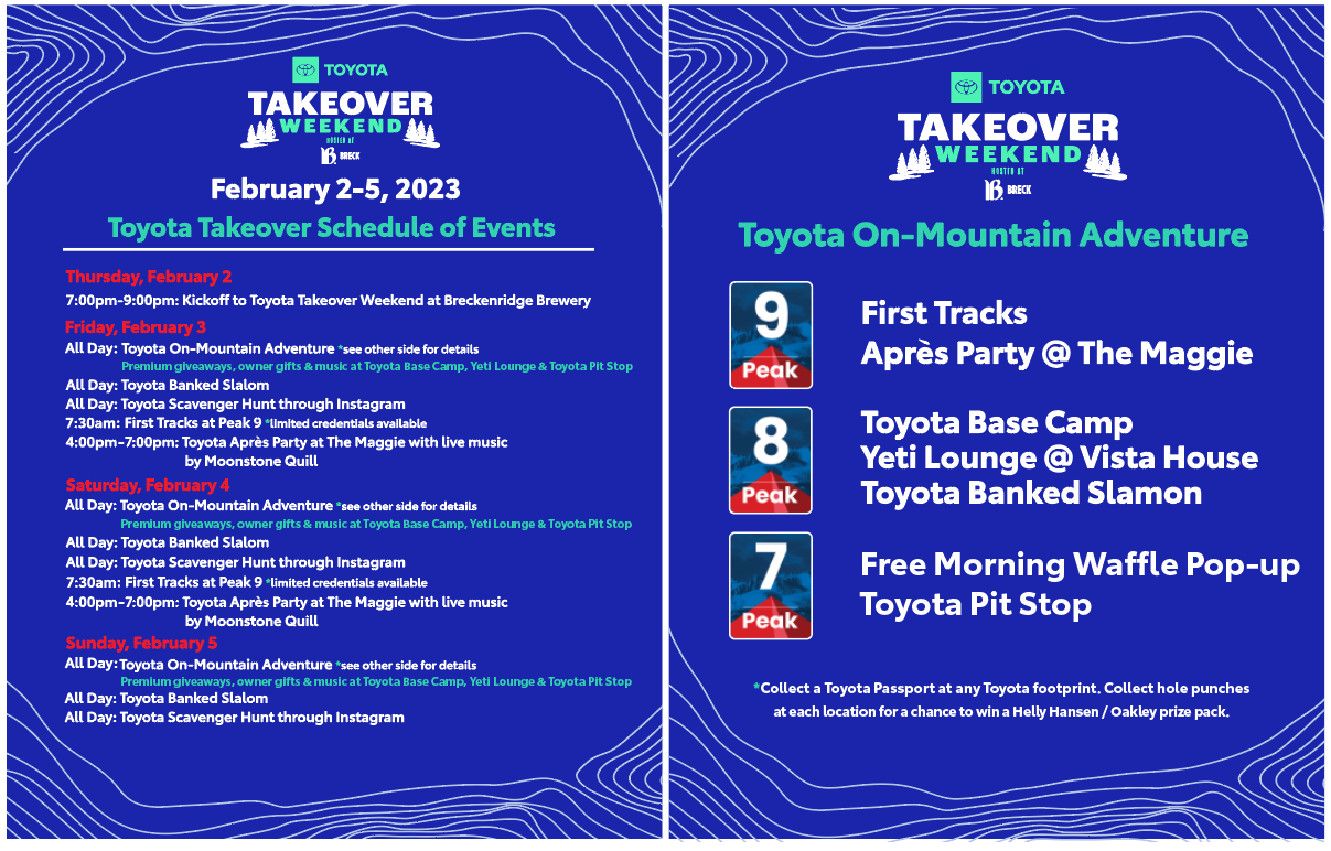 Toyota Takeover Weekend Hosted By Breck