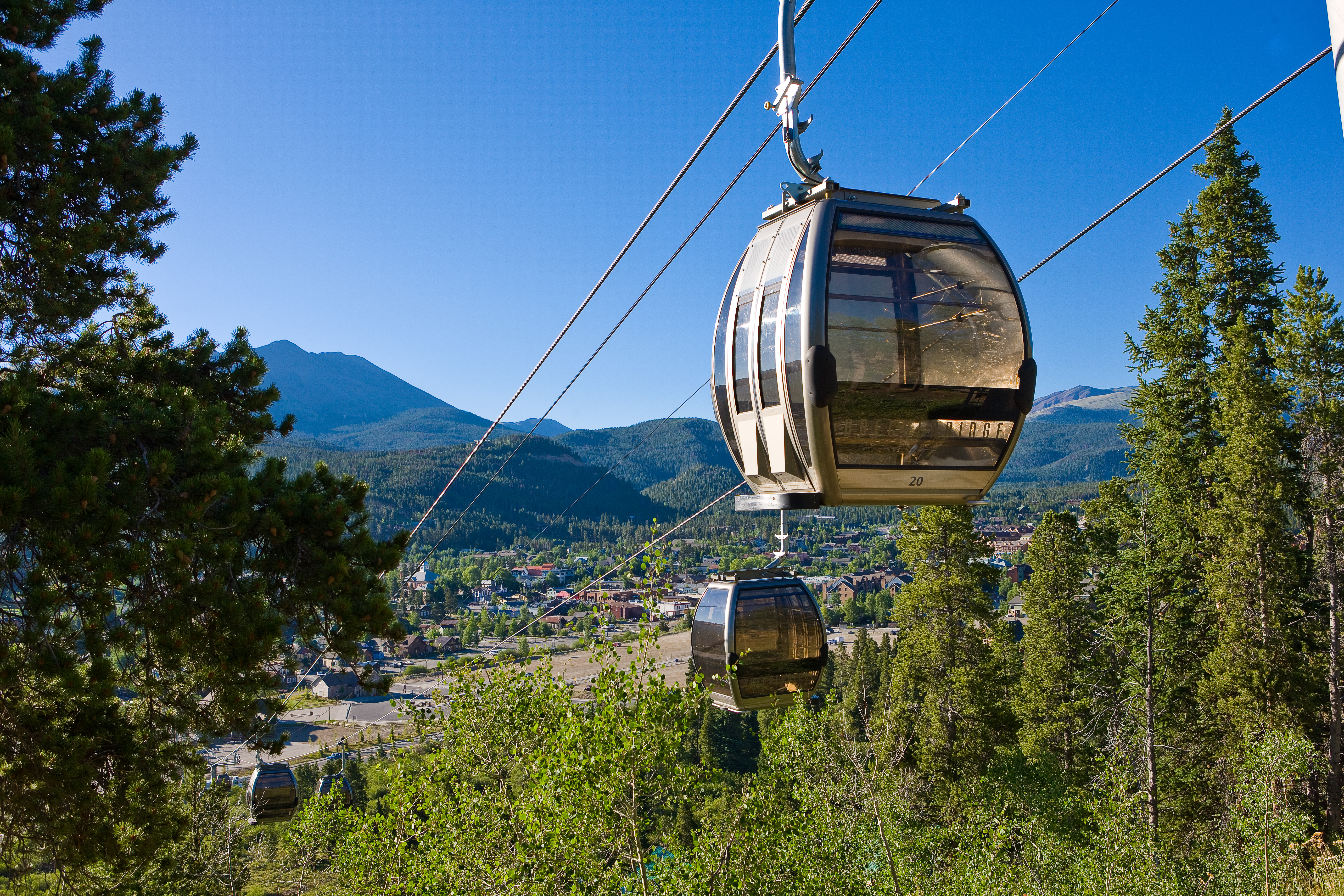 Gondola From One Ski Hill Place Hotel In Breckenridge, CO.